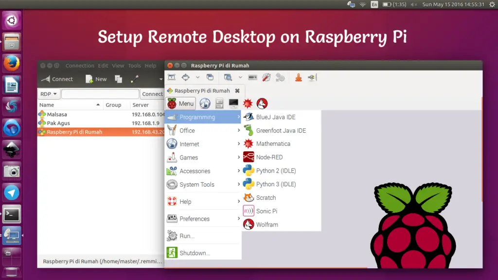 Setup Raspberry Pi Remote Desktop