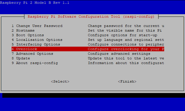 raspberrypi overclock config