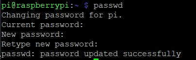 Raspberry Pi default password