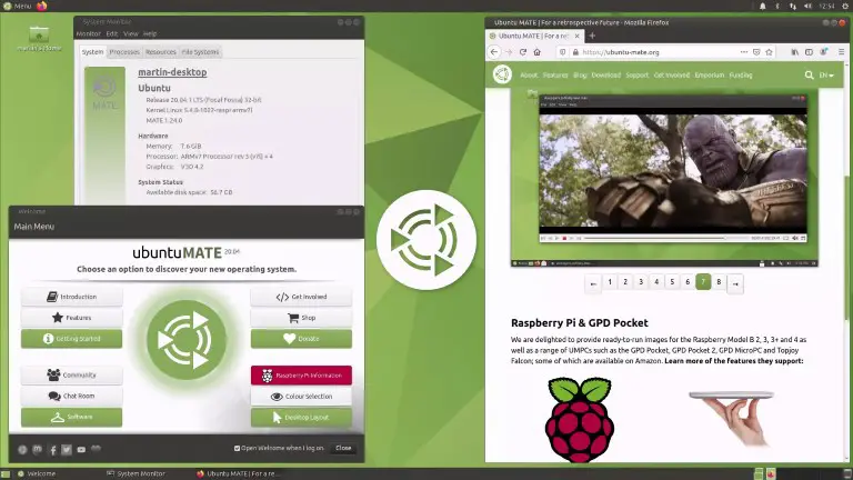 Ububtu MATE OS for Raspberry Pi