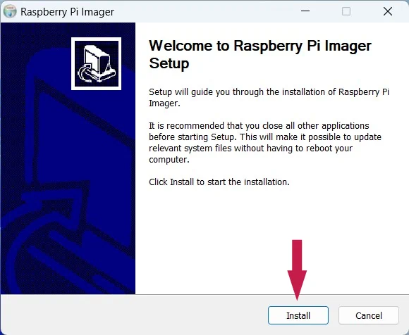 rpi imager install